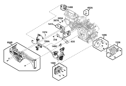 Controls Group Diagram and Parts List for 25E337-0035-G1  Briggs and Stratton Engine
